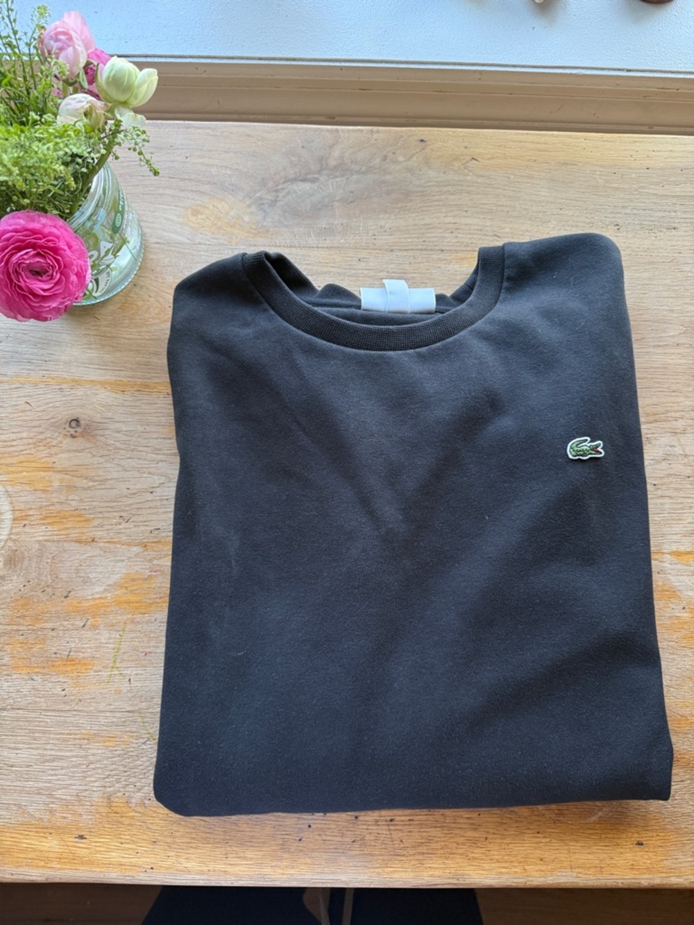 Lacoste Black crew sweatshirt